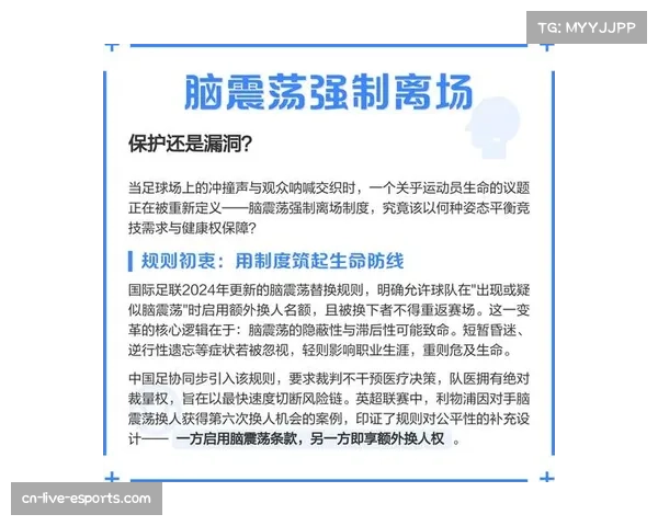 联盟安全与健康协议更新，明确脑震荡保护程序